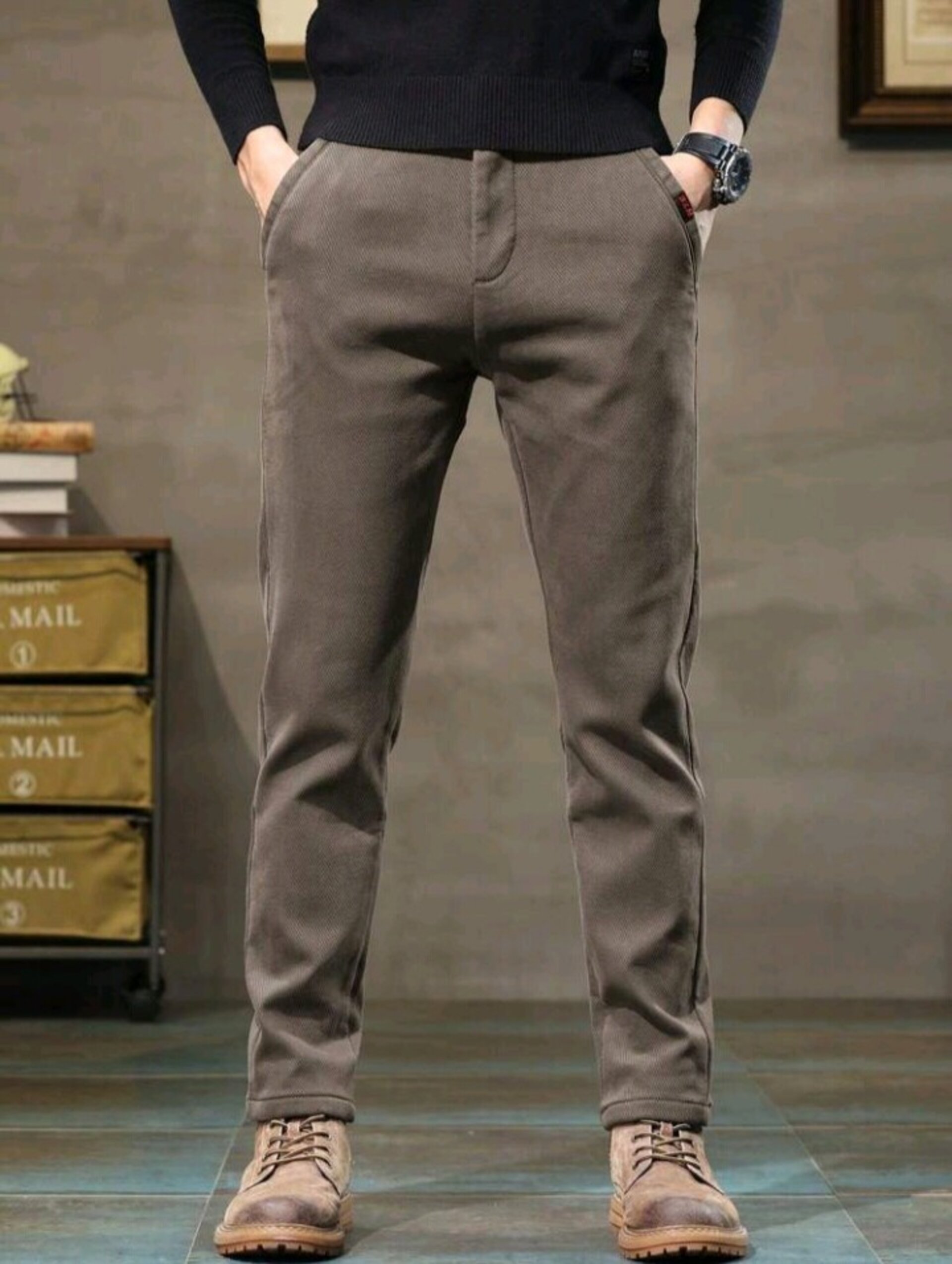 Pantalones entallados de hombre - 8